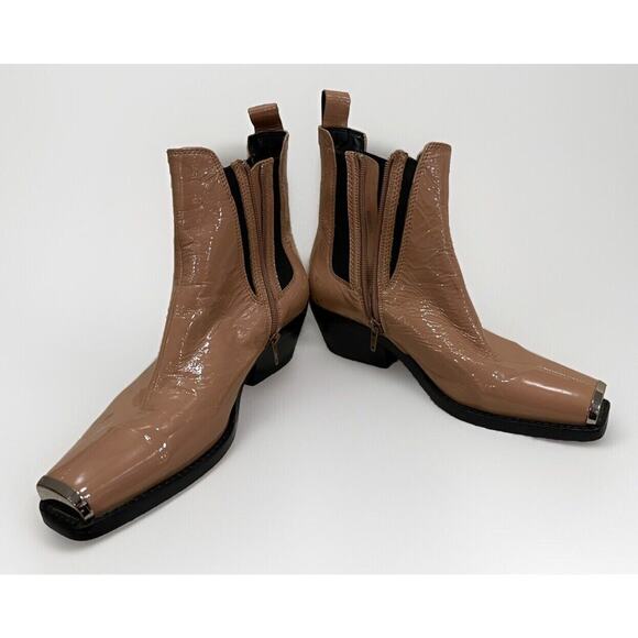 Jeffrey Campbell Tan Ankle Boots - Picture 9 of 10